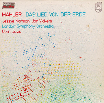 Gustav Mahler, Jessye Norman, Jon Vickers, London Symphony Orchestra, Sir Colin Davis : Das Lied Von Der Erde (LP)