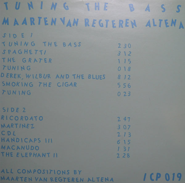 Maarten Altena : Tuning The Bass (LP, Album)