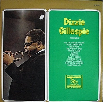 Dizzy Gillespie : Volume III (LP, Comp, M/Print)