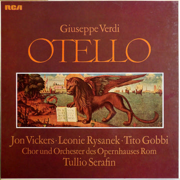 Giuseppe Verdi, Jon Vickers · Leonie Rysanek · Tito Gobbi, Coro Del Teatro Dell'Opera Di Roma Und Orchestra Del Teatro Dell'Opera Di Roma, Tullio Serafin : Otello (3xLP, Album + Box)