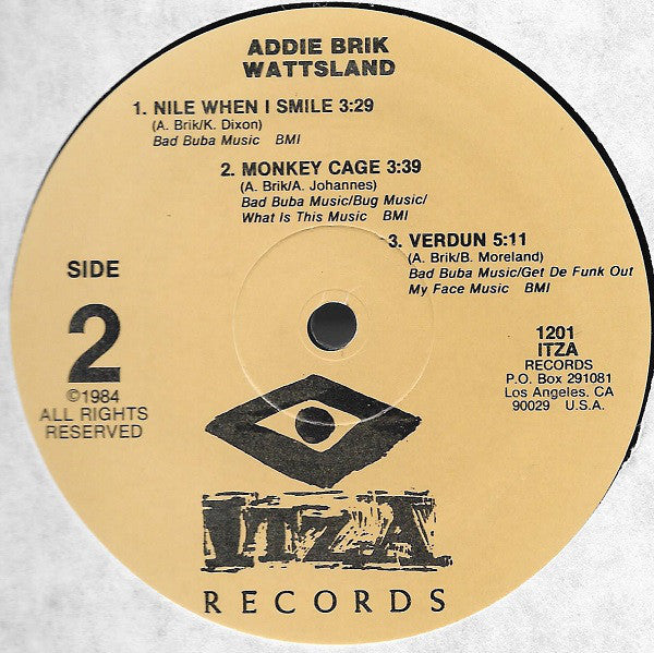 Addie Brik : Wattsland (12", EP)