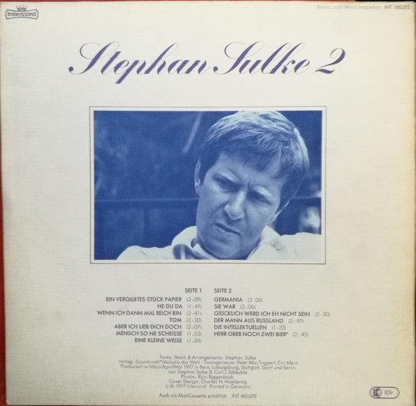 Stephan Sulke : Stephan Sulke 2 (LP, Album)