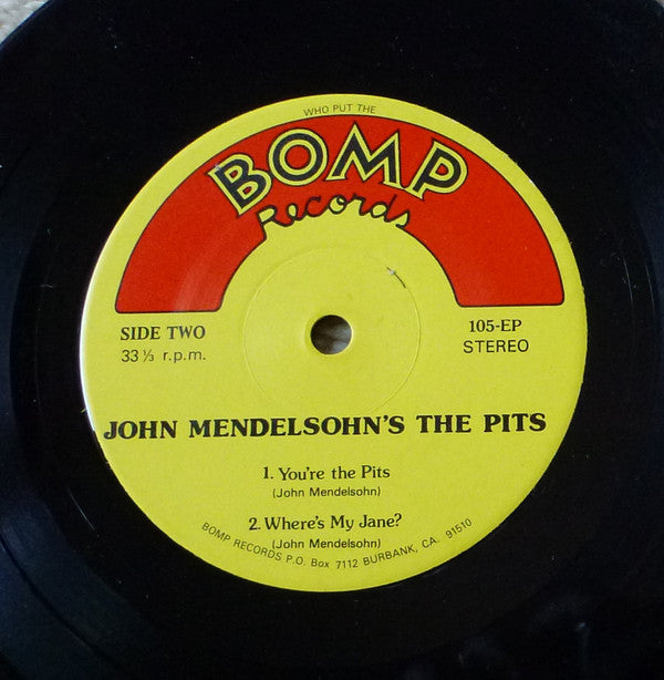 John Mendelsohn's The Pits : John Mendelsohn's The Pits (7", EP)