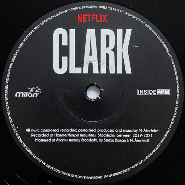 Mikael Åkerfeldt : Clark (A Dramatic Score From The Netflix Series) (2xLP, Album, 180)