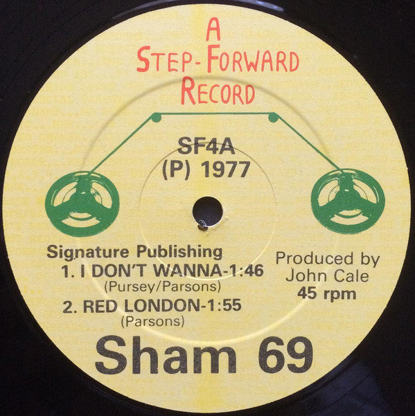Sham 69 : I Don't Wanna (12", Single)