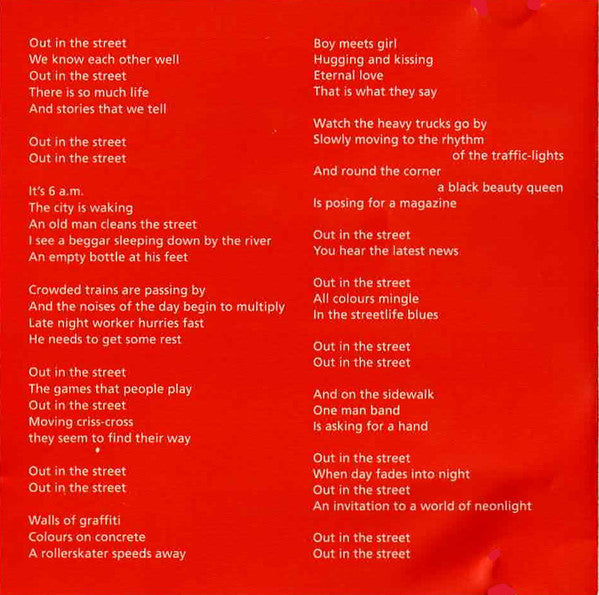 Jon Albrink : Out In The Street (CD, Single, Promo)