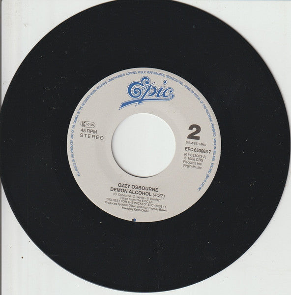 Ozzy Osbourne : Miracle Man (7", Single)