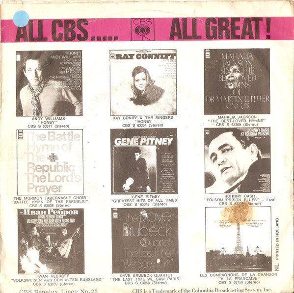 The Tremeloes : Once On A Sunday Morning (7", Single)