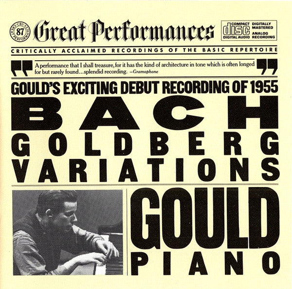 Johann Sebastian Bach - Glenn Gould : Goldberg Variations (CD, Album, RE)