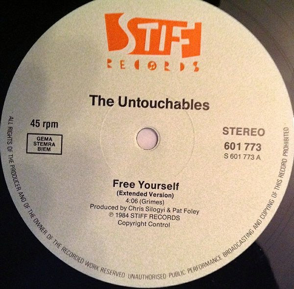 The Untouchables (7) : Free Yourself (12")