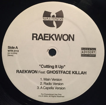 Raekwon / Ice Water : Cutting It Up / Ice Water Anthem (12", Promo)