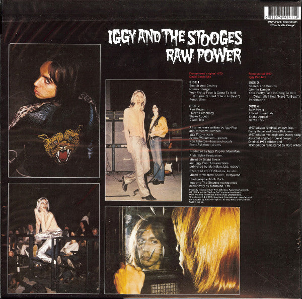 The Stooges : Raw Power (2xLP, Album, RE, RM, Gat)