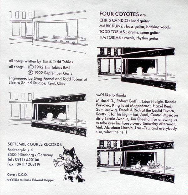 4 Coyotes : Four Coyotes (7", Ltd, Yel)
