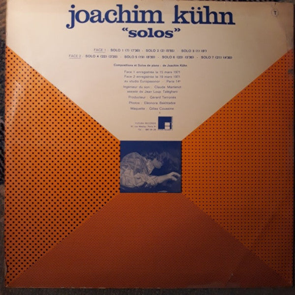 Joachim Kühn : Solos (LP, Album)