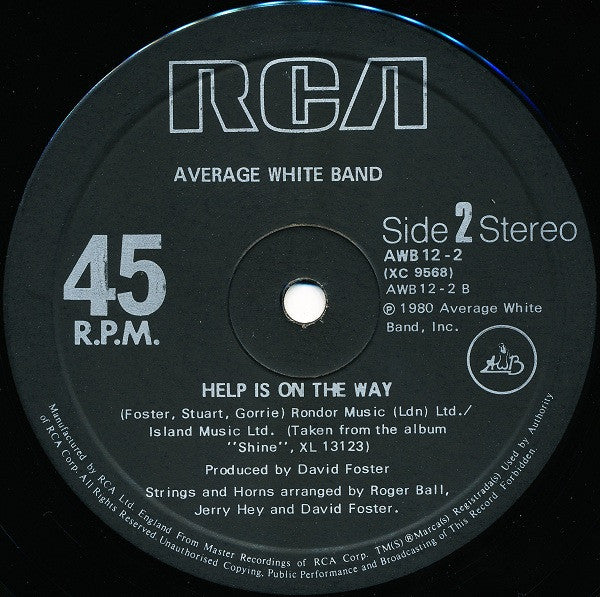Average White Band : For You For Love (12", Single)