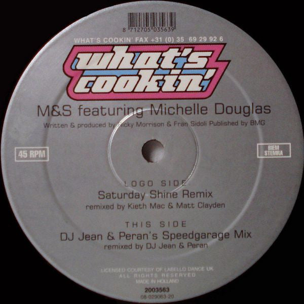 M&S Featuring Michelle Douglas : Saturday (12")
