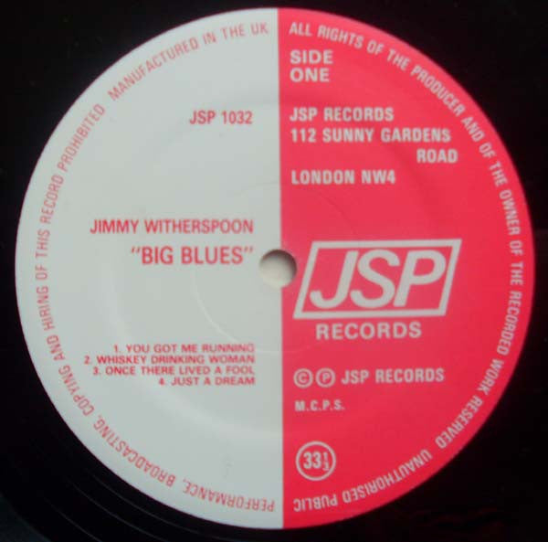 Jimmy Witherspoon : Big Blues (LP)