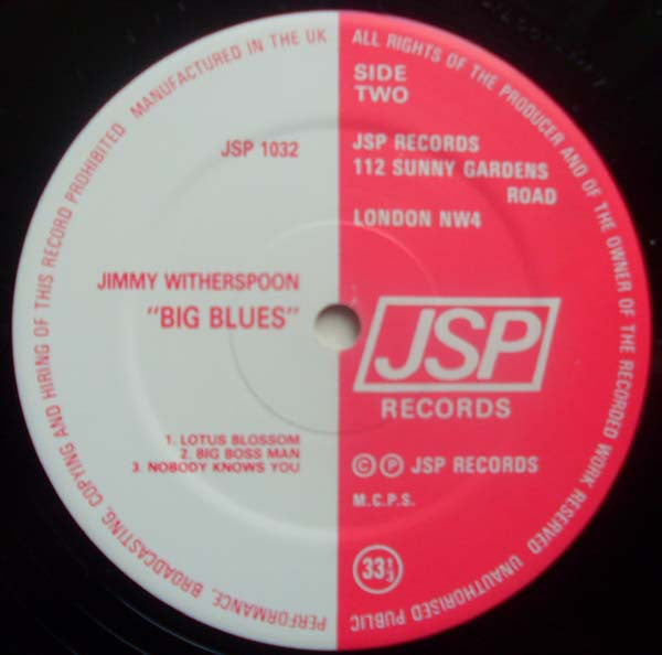 Jimmy Witherspoon : Big Blues (LP)
