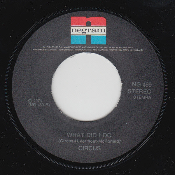 Circus (5) : Over And Over (7", Single)
