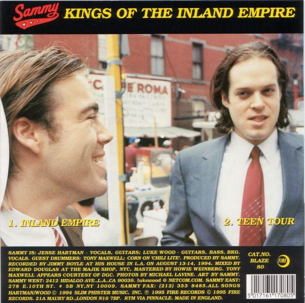 Sammy (4) : Kings Of The Inland Empire (7", Single, Ltd, Blu)