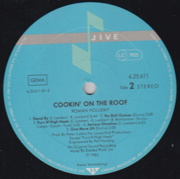 Roman Holliday : Cookin' On The Roof (LP, Album)