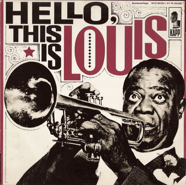 Louis Armstrong And His All-Stars : Hello, This Is Louis (10", Mono)