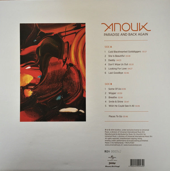 Anouk : Paradise And Back Again (LP, Album, Ltd, Num, RE, Ora)