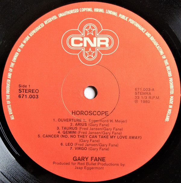 Gary Fane : Horoscope (LP, Album)