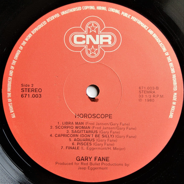 Gary Fane : Horoscope (LP, Album)