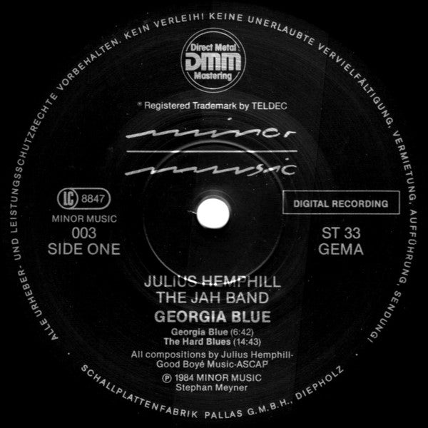 Julius Hemphill / The JAH Band : Georgia Blue (LP, Album)