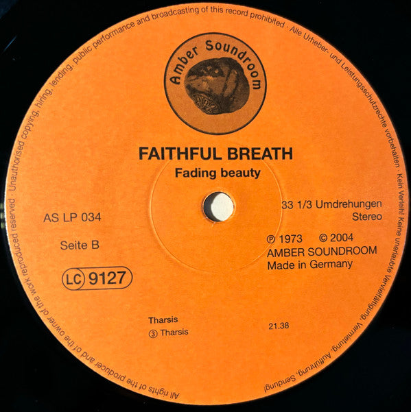 Faithful Breath : Fading Beauty (LP, Album, RE)