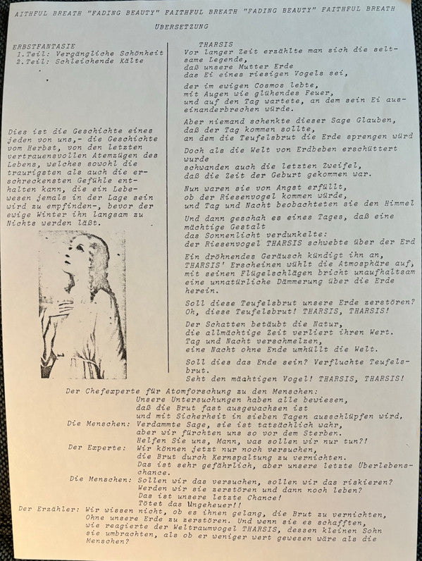 Faithful Breath : Fading Beauty (LP, Album, RE)