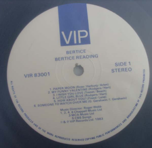 Bertice Reading : Bertice (LP, Album)