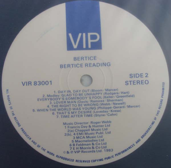 Bertice Reading : Bertice (LP, Album)
