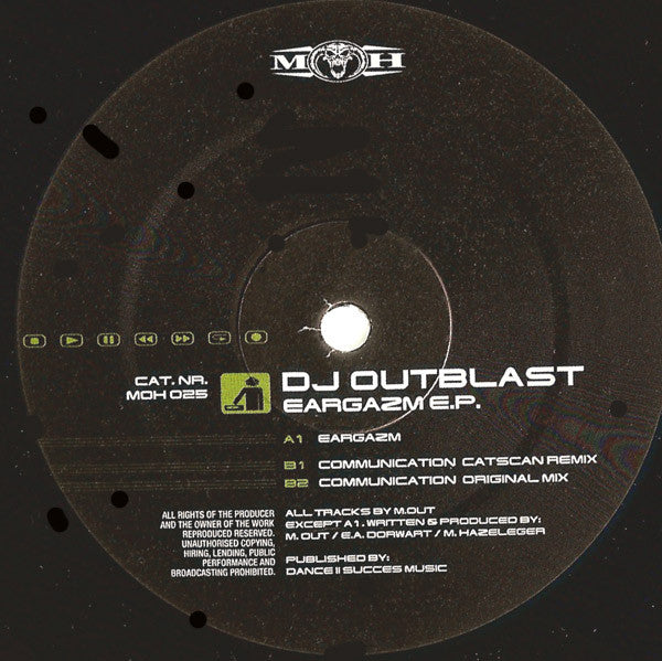 DJ Outblast : Eargazm E.P. (12", EP)