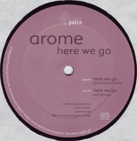 Arome : Here We Go (12")