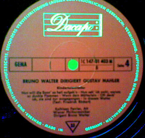 Gustav Mahler - Bruno Walter, Kathleen Ferrier, Wiener Philharmoniker : Bruno Walter Dirigiert Gustav Mahler - Sinfonie Nr.9 D-Dur . Sinfonie Nr.5 Cis-moll: Adagietto . Kindertotenlieder (2xLP, Comp)