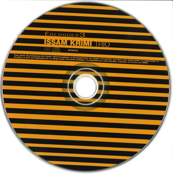 Issam Krimi Trio : Eglogues 3 (CD, Album)