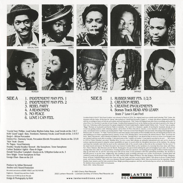 Creation Rebel : Lows & Highs (LP, Album, RE, RM)