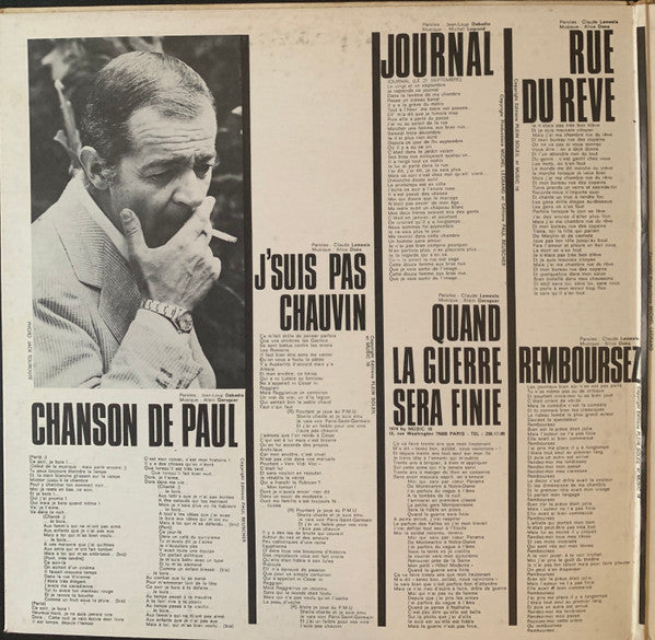 Serge Reggiani : Serge Reggiani (LP, RE, Gat)