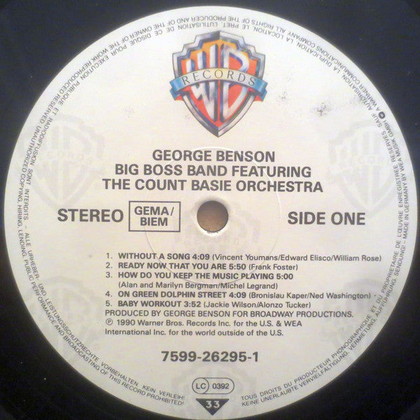 George Benson Featuring Count Basie Orchestra : Big Boss Band (LP, Album)
