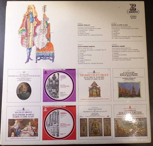Jean-Pierre Rampal - Marie-Claire Alain - Maurice André - Pierre Pierlot : Flute - Orgue - Trompette - Hautbois (LP, Comp, Gat)