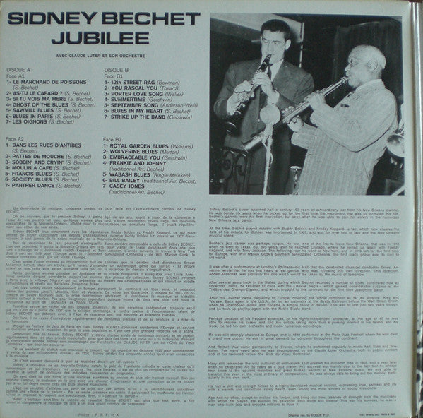 Sidney Bechet : Jubilée (2xLP, Comp, Gat)
