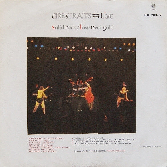 Dire Straits : Live - Love Over Gold / Solid Rock (7")