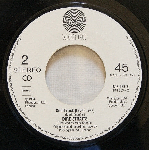Dire Straits : Live - Love Over Gold / Solid Rock (7")