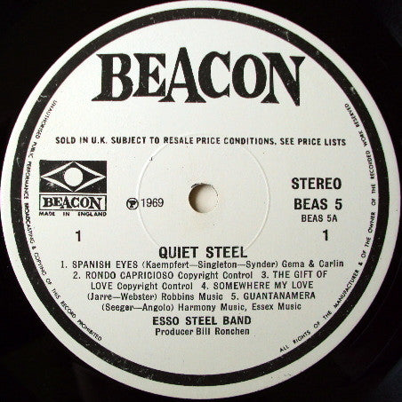 The Esso Trinidad Steel Band : Quiet Steel (LP)