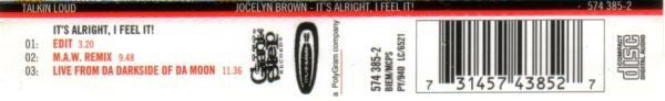 Nuyorican Soul Featuring Jocelyn Brown : It's Alright, I Feel It! (CD, Maxi)