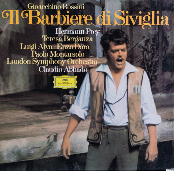 Gioacchino Rossini - Hermann Prey · Teresa Berganza · Luigi Alva · Enzo Dara · Paolo Montarsolo - London Symphony Orchestra - Claudio Abbado : Il Barbiere Di Siviglia (Box + 3xLP)