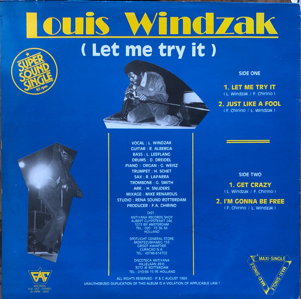 Louis Windzak : Let Me Try It (12")