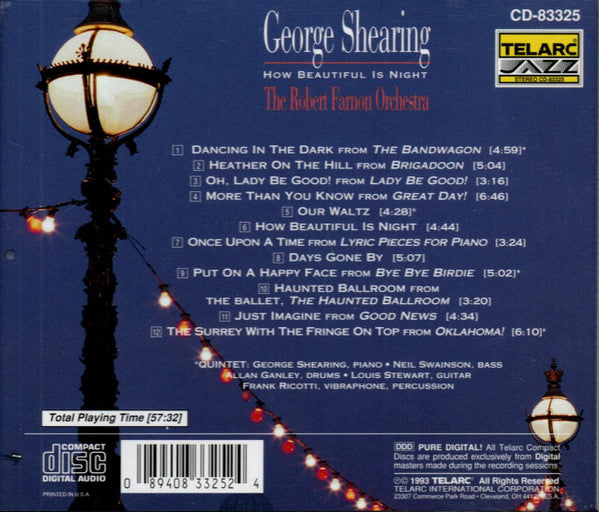 George Shearing / Robert Farnon And His Orchestra : How Beautiful Is Night (CD, Album)